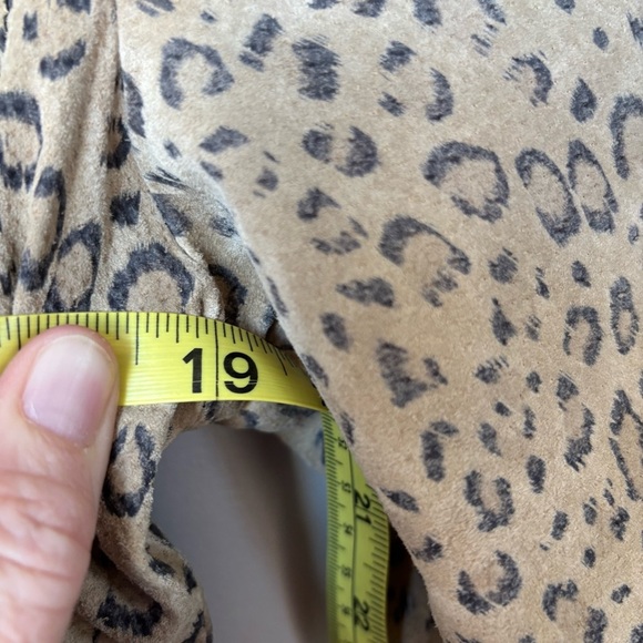 Live a Little Leopard Print Leather Jacket size M - Picture 6 of 8